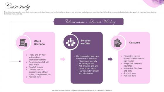 Case Study Cosmetic Brand Company Profile Ppt Slides