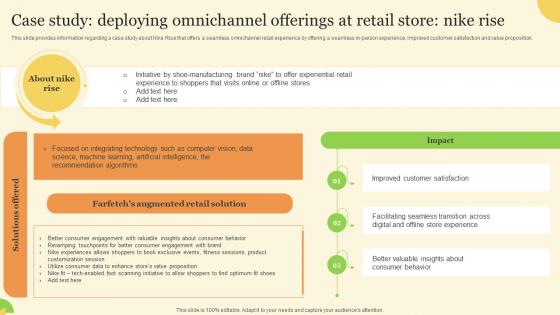 Case Study Deploying Omnichannel Developing Experiential Retail Store Ecosystem