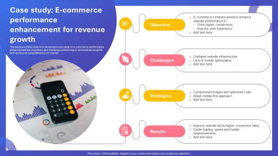 Case Study E Commerce Performance Enhancement For Revenue Growth