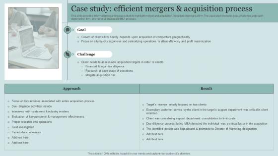 Case Study Efficient Mergers And Acquisition Process Critical Initiatives To Deploy Successful Business