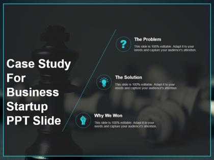 Case study for business startup ppt slide