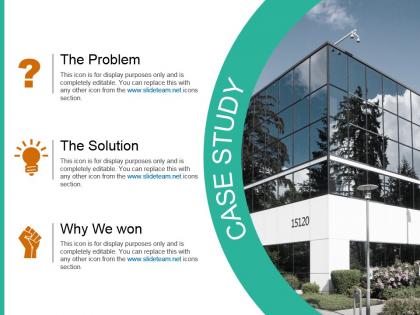 Case study for corporate strategy ppt template