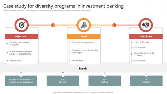Case Study For Diversity Programs In Investment Banking