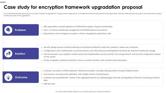 Case Study For Encryption Framework Upgradation Proposal