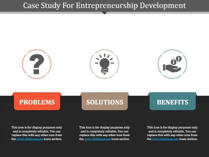 Case study for entrepreneurship development powerpoint template