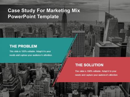 Case study for marketing mix powerpoint template