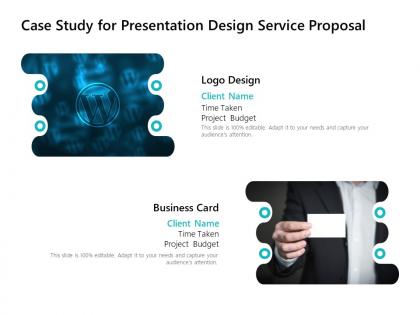 Case study for presentation design service proposal ppt powerpoint