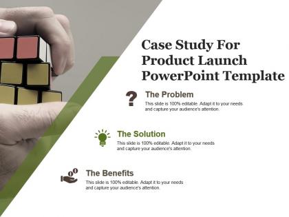 Case study for product launch powerpoint template