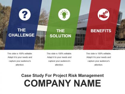 Case Study For Project Risk Management Powerpoint Template