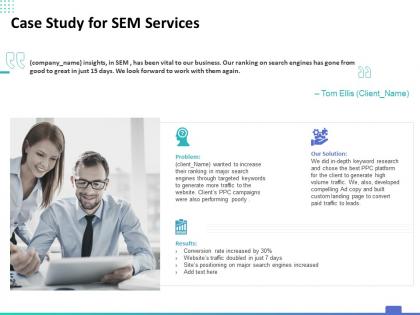 Case study for sem services ppt powerpoint presentation inspiration graphics