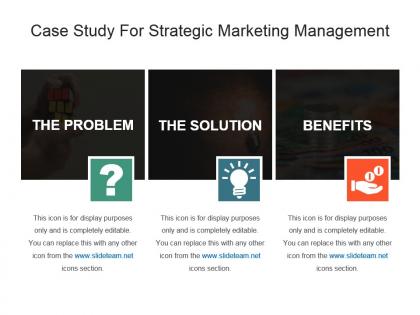 Case study for strategic marketing management ppt template