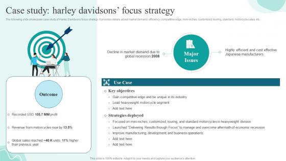 Case Study Harley Davidsons Focus Strategies For Gaining And Sustaining Competitive Advantage