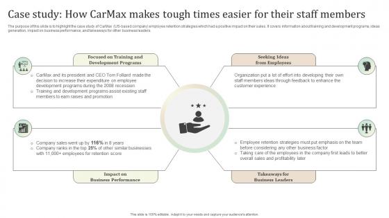 Case Study How Carmax Makes Tough Times Easier For Ultimate Guide To Employee Retention Policy