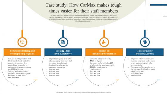 Case Study How Carmax Makes Tough Times Reducing Staff Turnover Rate With Retention Tactics