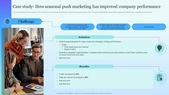 Case Study How Seasonal Push Marketing Seasonal Marketing Campaign