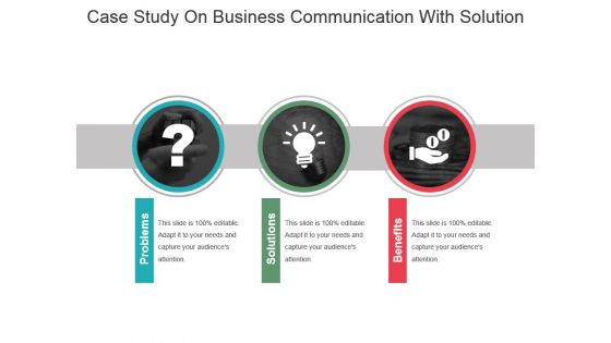 Case study on business communication with solution ppt slide