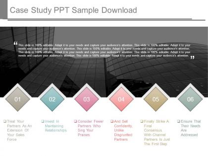 Case study ppt sample download