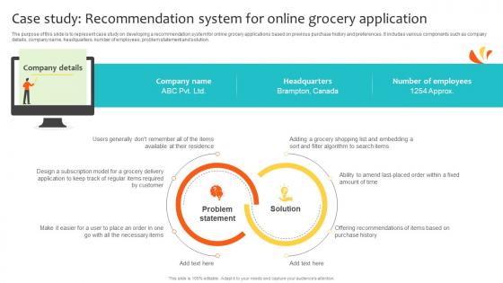 Case Study Recommendation System For Online Navigating Landscape Of Online Grocery Shopping