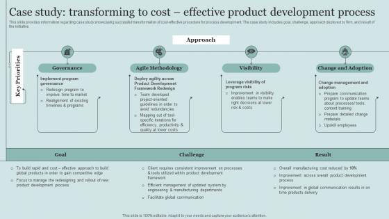 Case Study Transforming To Cost Effective Product Critical Initiatives To Deploy Successful Business