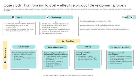 Case Study Transforming To Cost Effective Product Devising Essential Business Strategy