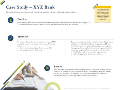 Case study xyz bank share of category ppt clipart
