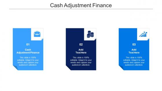 Cash Adjustment Finance Ppt Powerpoint Presentation Professional Skills Cpb