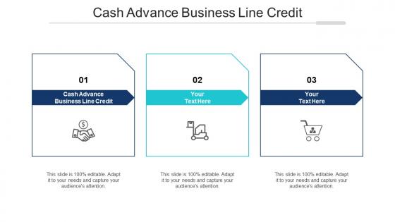 Cash Advance Business Line Credit Ppt Powerpoint Presentation Ideas Cpb