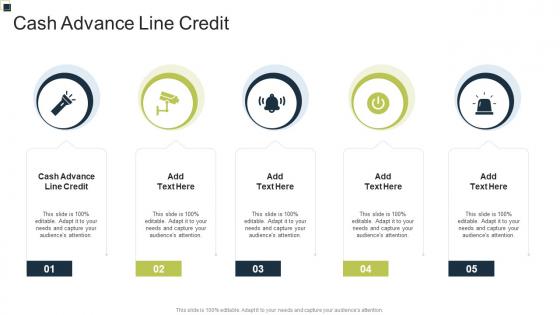 Cash Advance Line Credit In Powerpoint And Google Slides Cpb