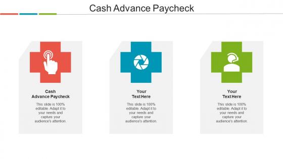 Cash Advance Paycheck Ppt Powerpoint Presentation Images Cpb