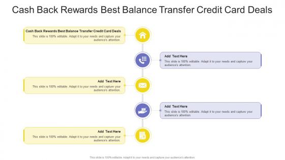 Cash Back Rewards Best Balance Transfer Credit Card Deals In Powerpoint And Google Slides Cpb