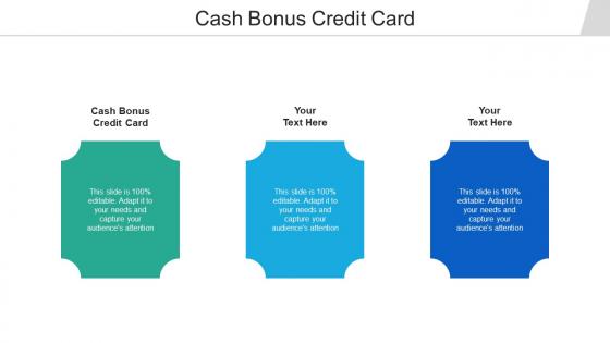 Cash bonus credit card ppt powerpoint presentation slides graphics template cpb