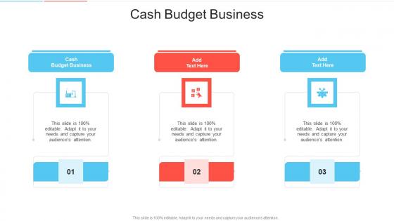 Cash Budget Business In Powerpoint And Google Slides Cpb