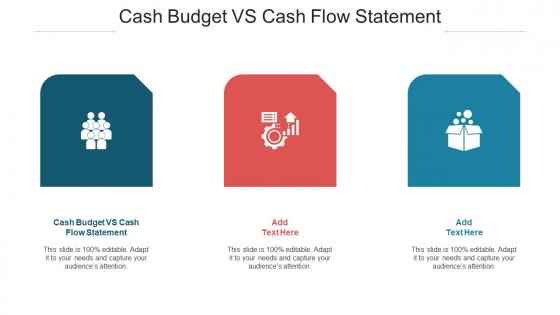 Cash Budget VS Cash Flow Statement Ppt Powerpoint Presentation Gallery Cpb