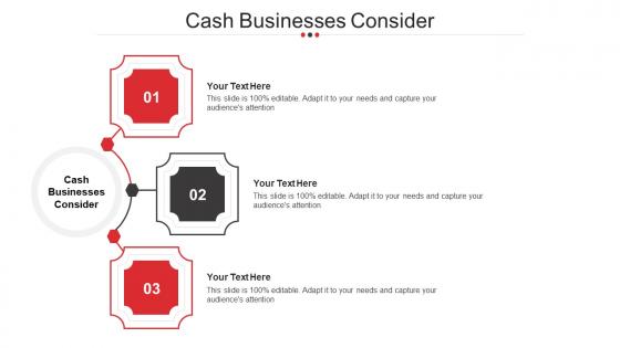 Cash Businesses Consider Ppt Powerpoint Presentation Model Examples Cpb