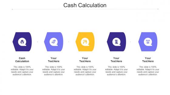 Cash Calculation Ppt Powerpoint Presentation File Template Cpb