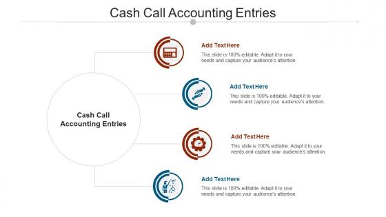 Cash Call Accounting Entries Ppt Powerpoint Presentation Styles Portfolio Cpb