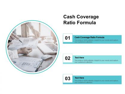Cash coverage ratio formula ppt powerpoint presentation background designs cpb