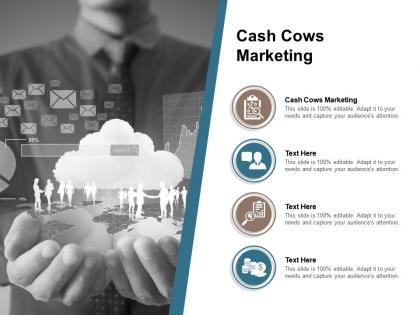 Cash cows marketing ppt powerpoint presentation model layout cpb
