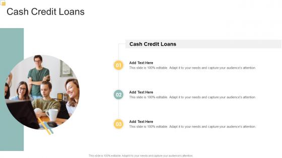 Cash Credit Loans In Powerpoint And Google Slides Cpb