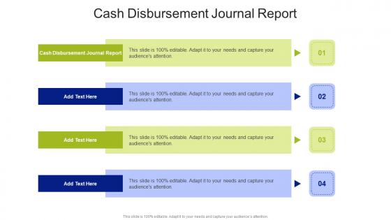 Cash Disbursement Journal Report In Powerpoint And Google Slides Cpb