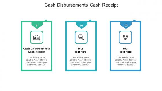 Cash disbursements cash receipt ppt powerpoint presentation summary microsoft cpb