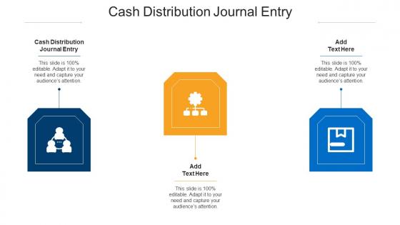 Cash Distribution Journal Entry Ppt Powerpoint Presentation Pictures Shapes Cpb