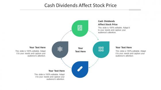 Cash dividends affect stock price ppt powerpoint presentation infographics backgrounds cpb