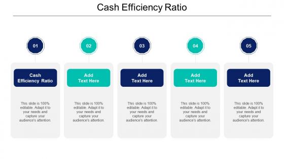 Cash Efficiency Ratio Ppt Powerpoint Presentation Layouts Graphic Tips Cpb