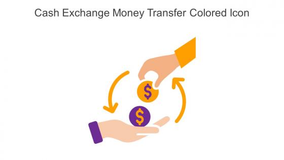 Cash Exchange Money Transfer Colored Icon In Powerpoint Pptx Png And Editable Eps Format