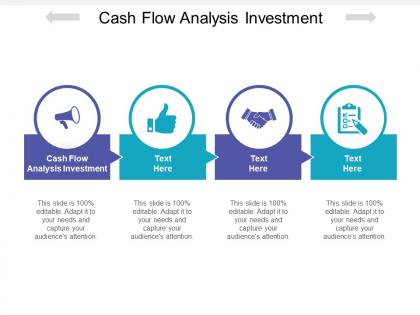 Cash flow analysis investment ppt powerpoint presentation file deck cpb