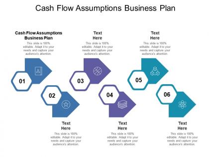 Cash flow assumptions business plan ppt powerpoint presentation inspiration design templates cpb