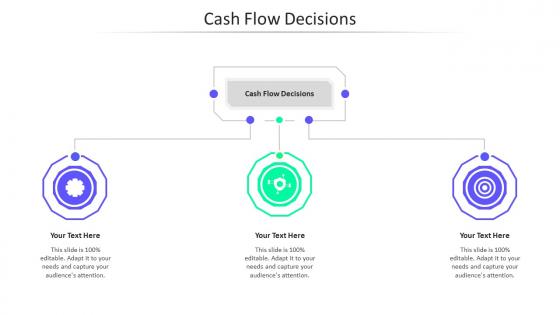 Cash Flow Decisions Ppt Powerpoint Presentation Ideas Brochure Cpb