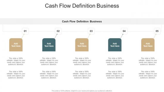 Cash Flow Definition Business In Powerpoint And Google Slides Cpb