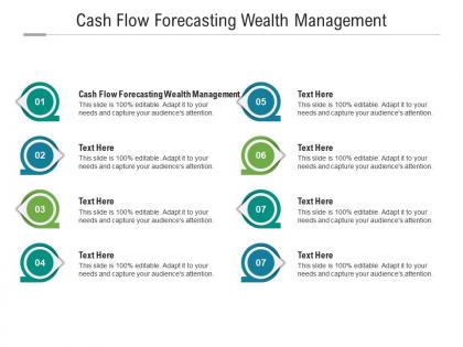 Cash flow forecasting wealth management ppt powerpoint presentation ideas grid cpb